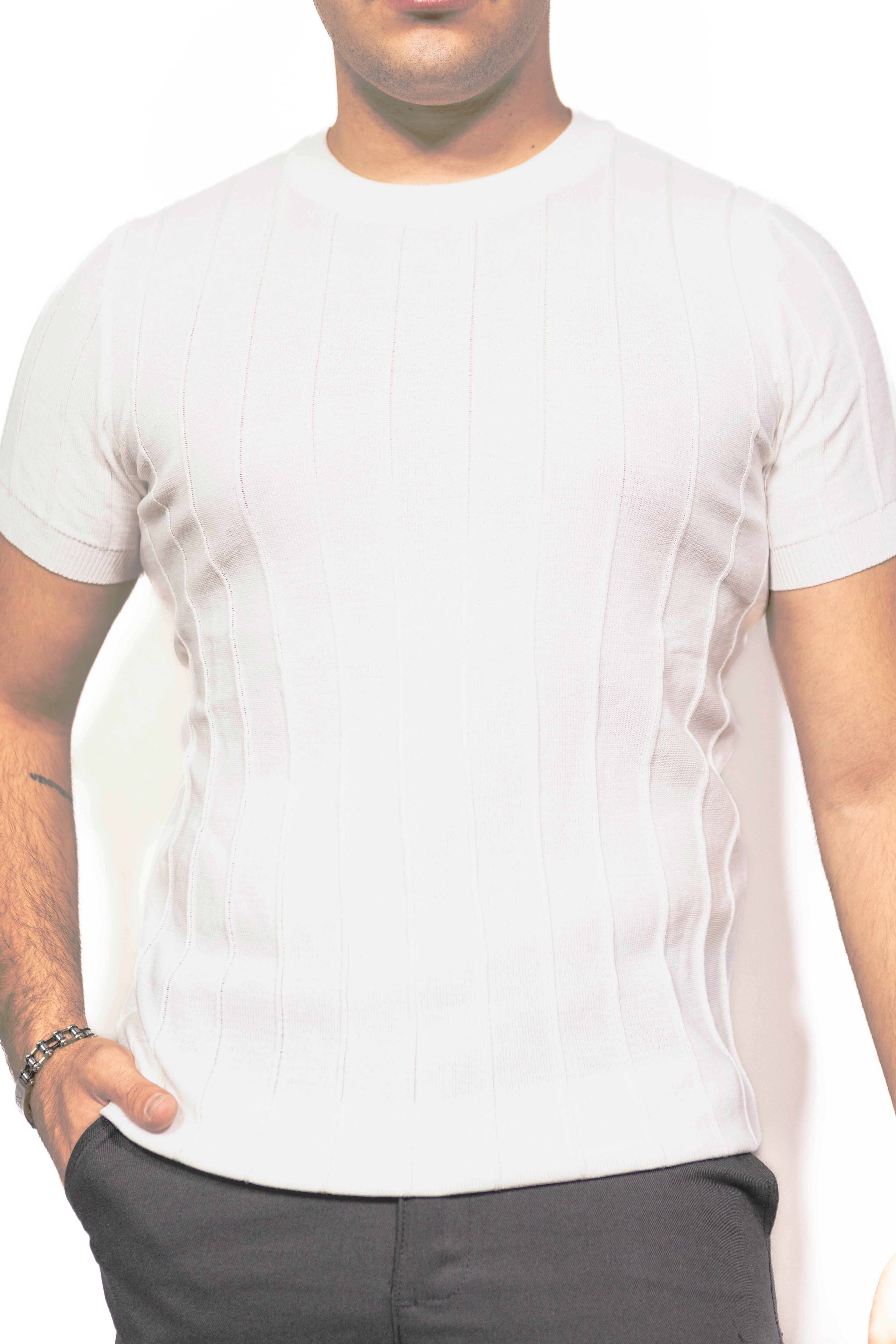 Camiseta Rayas Manga Corta