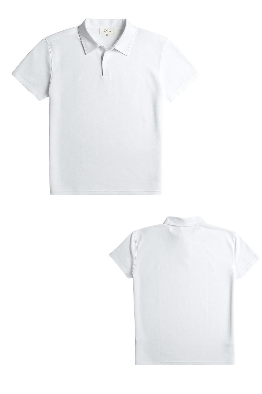 Polo Liso sin Botones Manga Corta