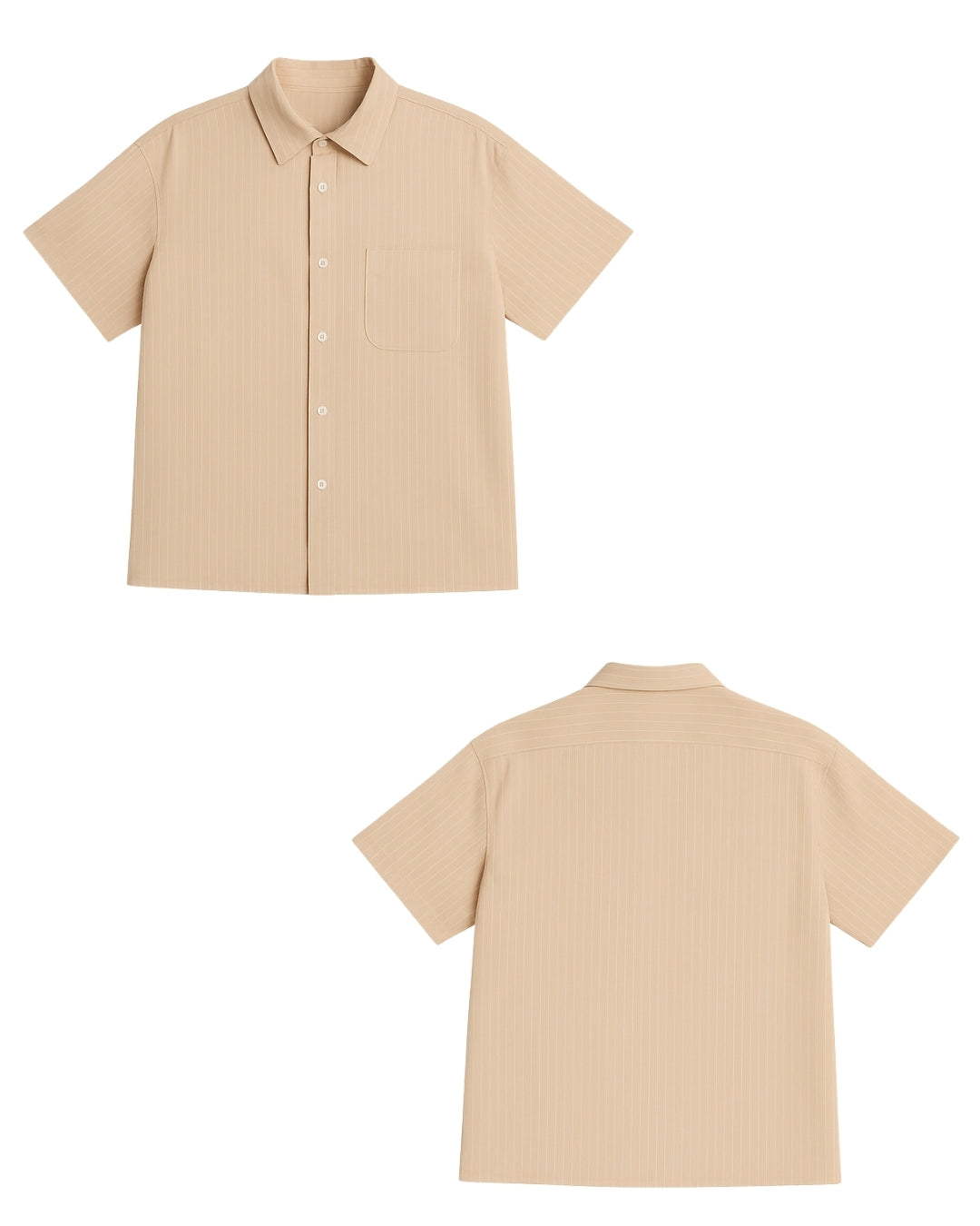 Camisa Lino Manga Corta Casual