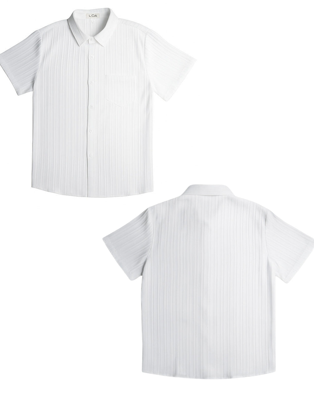 Camisa Lino Manga Corta Casual